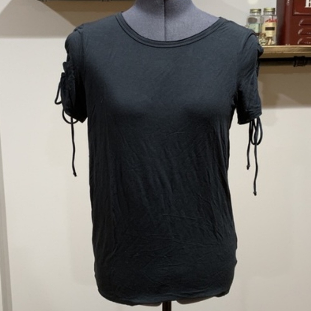 American Eagle Tie Up Sleeve Tee
